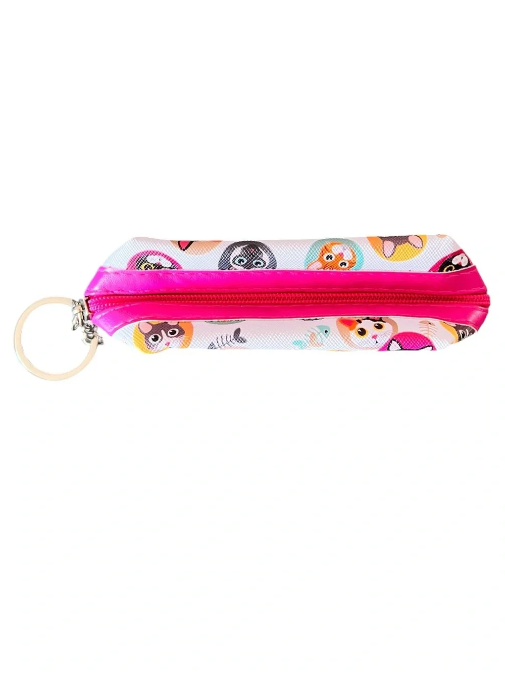 Cat & Fishbone Hot Pink Multicolor 3.5